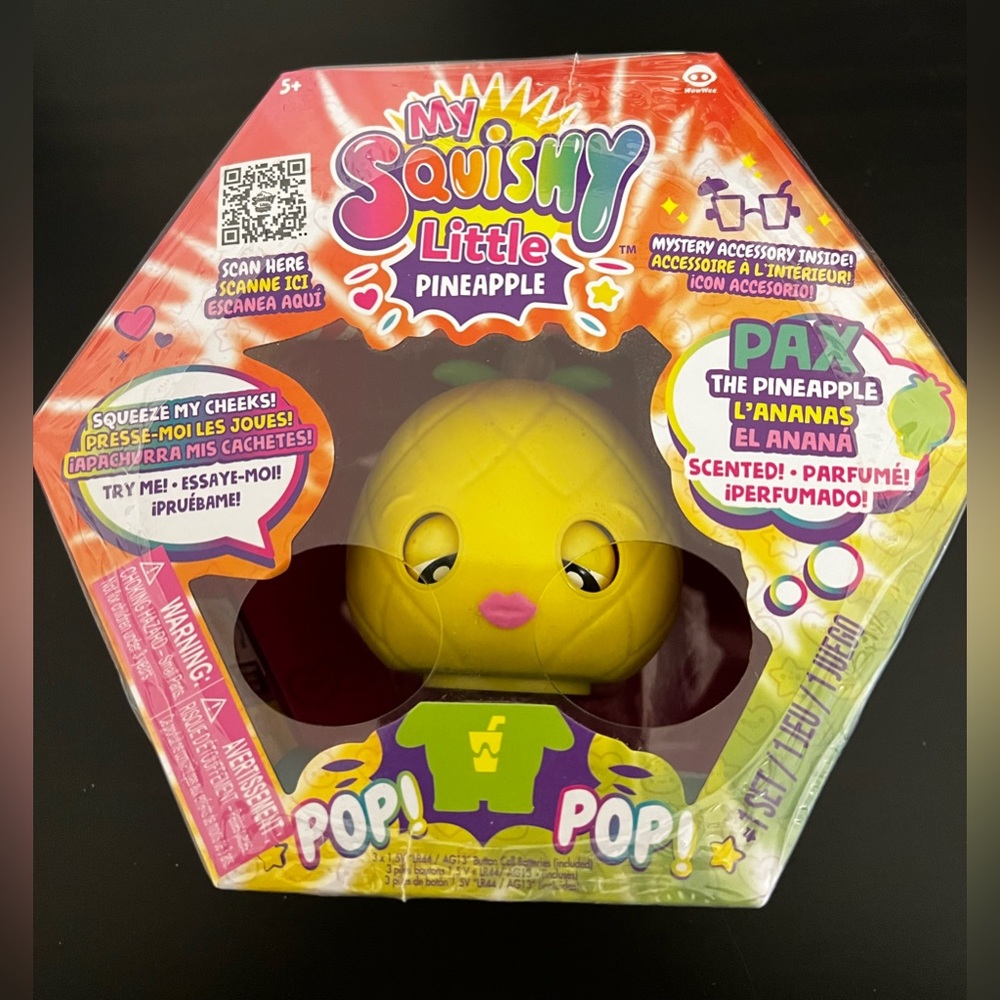NWT WowWee My Squishy Little Pineapple “Pax” Interactive Scented Collectible Toy